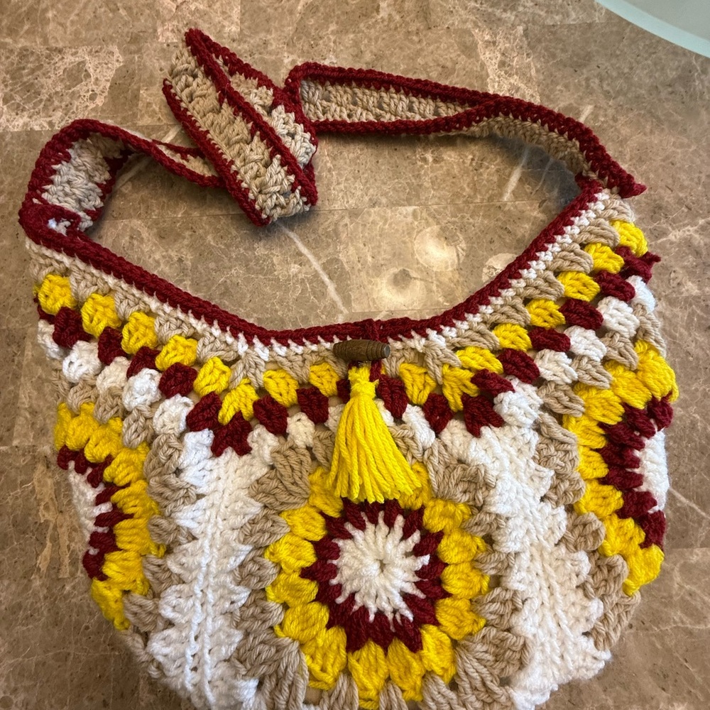 Handcrafted Multicolor Crochet Bag